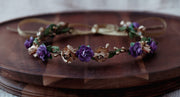 Handcrafted Small Mardi Gras Flower Crown