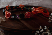 Handcrafted October Spinner Flower Crown